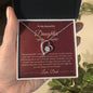 Gift for Daughter | Forever Love Necklace with On Demand Message Card