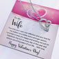 To My Wife - Gift For Wife - Happy Valentine's Day - Forever Love Necklace