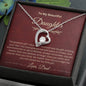 Gift for Daughter | Forever Love Necklace with On Demand Message Card