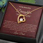 Gift for Daughter | Forever Love Necklace with On Demand Message Card